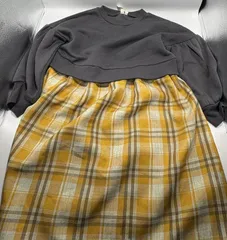 ☆セット割対応☆ サマンサモスモスラーゴム キッズ 長袖 ワンピース XL 120～130cm（945）