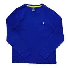 POLO RALPH LAUREN ポロ ラルフローレン サーマル ロンT 青 LMサイズ No.EA36