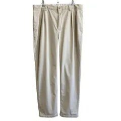 POLO RALPH LAUREN ポロ ラルフローレン CLASSIC FIT PLEATED ポロチノ コットンチノ チノパン ツータック ベージュ 34×32 No.L940