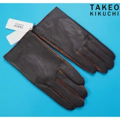 新品未使用 タケオキクチ 革手袋 レザー手袋 早い者勝ち DENTS デンツ カシミアライニング ヘアシープ レザーグローブ 手袋 15