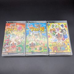 몬한 일기 따끈따끈 아이루 마을/G 아이루에서 퍼즐― 3세트 PSP CAPCOM 캡콤 동작 확인 완료