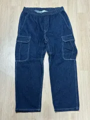 H&M ルーズフィット デニム カーゴ パンツ L