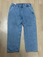 H&M ルーズフィット ライトブルー デニム パンツ L