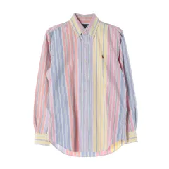 ポロ ラルフ ローレン ストライプ クラシックフィット シャツ パステル