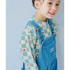 《新品》総柄長袖ストレッチTシャツ 120サイズ p.premier 子供服 長袖 P106015