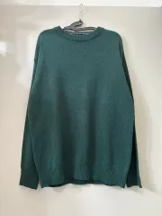 メンズ グリーン ニット セーター (サイズ L)
