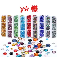 【y☆ 様】　高分子ストーン　ミルキーストーン　デコストーン　デコうちわ　ラインストーン