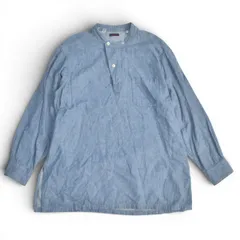 BLUE BLUE ブルーブルー コットンリネンプルオーバーシャツ ST2360 シャンブレー サイズ3 メンズ 長袖