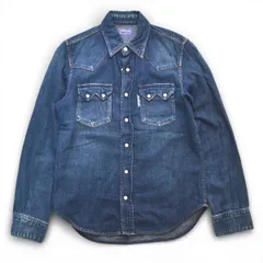 BLUE BLUE ブルーブルー デニムウエスタンシャツ 長袖 サイズ1 インディゴ メンズ 日本製