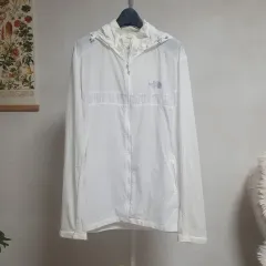 L ザノースフェイス 超軽量 白 ウィンドブレーカー