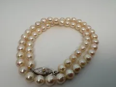 あこや本真珠　小ぶり　かわいい ネックレス   SILVER刻印 留め具 花モチーフ パール 冠婚葬祭 フォーマル 入学式 卒業式  p9