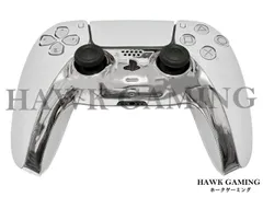 PS5 DualSense コントローラー シェル カバー メタリックシルバー 装飾ストリップ カバー 分解・組み立てが簡単 用装飾フレーム