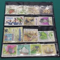 マレーシア・シンガポール 切手 使用済み 消印あり 海外切手 コレクション【401801】