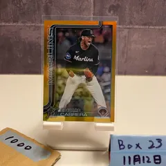 2024 Topps Edward Cabrera 49/50 Miami Marlins Gold Border Parallel カード