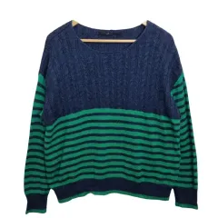 ネイビー ヴィンテージ ウールニット XL ヴィンテージ ウールニット / レトロ