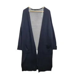 INGNI ネイビー ニット カーディガン ロング丈 M ヴィンテージ ニット ロング丈 カーディガン/ ヴィンテージ