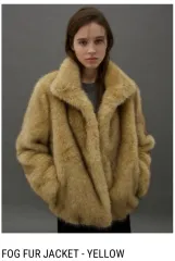 ムニード mooneed ファージャケット 黄色 (タグ付き)