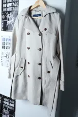 W(S-M) コールハーン コートジャケット ダブル トレンチ ベージュ-16CD8