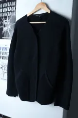 W(XS-S) MARCJACOBS ニート カーディガン ゴージ ネイビー ノームコア-16CEB