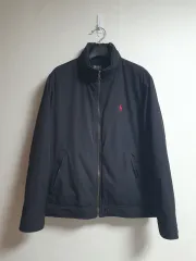 POLO RALPH LAUREN ポロラルフローレン メンズ ジップアップ ジャケット ブラック レッドポニー L