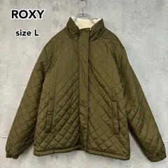 ROXY ロキシー ボアジャケット ブルゾン Lサイズ カーキ クリーム 防風 撥水 WARMMY 立ち襟 スタンドカラー RJK234921L レディース ロゴ 刺繍 もこもこ フリース ボアブルゾン カジュアル  ★ ◆■