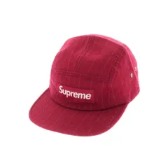 【中古】シュプリーム Supreme 2012年秋冬 Chalk Stripe Camp Cap キャンプキャップ ダークレッド【メンズ】
