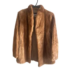 Z1728 SAGA MINK サガミンク 毛皮 ファーコート キャメル レディース 6サイズ