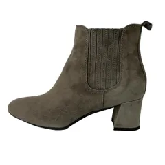 FABIO RUSCONI(ファビオルスコーニ) ショートブーツ 37 レディース美品  - グレーベージュ サイドゴア