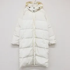 MaxMara WEEKEND　マックスマーラ ウィークエンド　ダウンコート　ロング　フード　ナイロン　ポリエステル　アイボリー　ハンガリー製　レディース　40　b00059