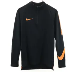 NIKE ナイキ トレーニング 長袖 ハーフジップ ウェア S ブラック メンズ 古着