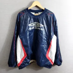 UMBRO アンブロ 中綿 ピステ ウィンドブレーカー スポーツ トレーニング サッカー Vネック 長袖 ネイビー系 O A292
