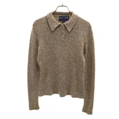 RALPH RALPH LAUREN ラルフラルフローレン 長袖 ポロ セーター S ブラウン ニット レディース 古着