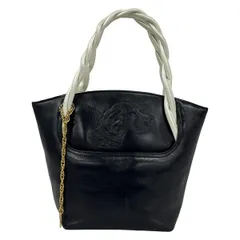 KITAMURA(キタムラ) ハンドバッグ - ネイビー×白 レザー