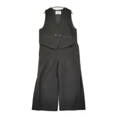 CYAN tokyo シアントーキョー サイドタックベストコンビサロペ Liren別注サイズ 34 504383 オールインワン ブラック レディース【中古】6-0106T♪