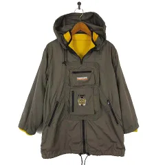 カステルバジャック CASTELBAJAC 3way ナイロン ジャケット マウンテンパーカー インナー フリース ロゴ キャラクター 刺繍 130cm カーキ 黄色 イエロー 国内正規品