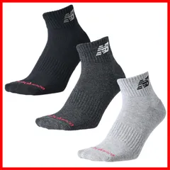 【特価セール】ミッドレングス3Pソックス (LAS55637) メンズ 靴下 3枚 [ニューバランス] 3足 3パック