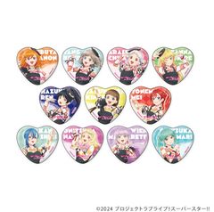 ハート型缶バッジ「ラブライブ！スーパースター!!」03/描き下ろし