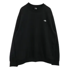 THE NORTH FACE ノースフェイス NT62532 スモールロゴ ヘザー クルーネック スウェット ブラック系 L【中古】