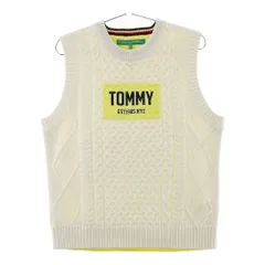 サイズ：LL TOMMY HILFIGER GOLF トミー ヒルフィガーゴルフ  ニットベスト  ホワイト系 [240101599453] ゴルフウェア レディース ストスト
