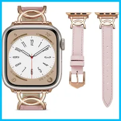 【在庫処分】49mmに対応(ピンク、46/45/44/42mm(series3の42mm)) 46mm 45mm 44mm 42mm 41mm 40mm 38mm 女性専用 バンド バンド アップルウォッチ 可愛い おしゃれ 柔らかい レザー交換ベルト 8/7