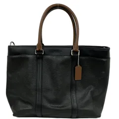 COACH(コーチ) ハンドバッグ美品  - F55410 黒×ブラウン レザー