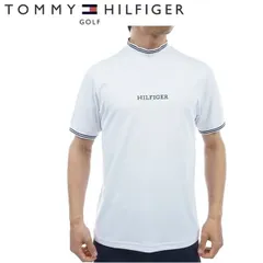 トミーヒルフィガー ゴルフ メンズ THモノグラム 半袖モックネックシャツ TOMMY HILFIGER GOLF THMA408 ホワイト(00)