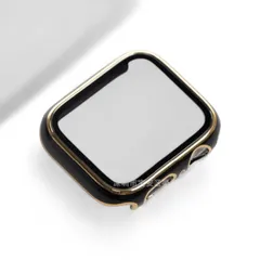 Apple Watch アップル ウォッチ プラスチック 文字盤 ケース カバー 45mm　ブラック+ゴールド　59021545