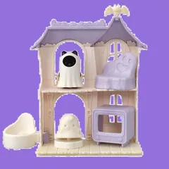 Sylvanian ドールハウス おもちゃ 3歳以上 Families STマーク認証 コ-67 】 エポック社 どきどきホーンテッドハウスセット 【 アトラクション EPOCH ゆうえんち シルバニアファミリー