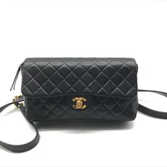良品 CHANEL シャネル ココマーク ターンロック マトラッセ ラムスキン チェーン リュック バッグ パック ブラック ブランド BAG a11402