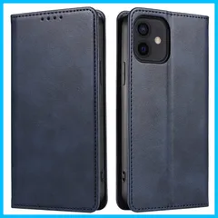 【特価セール】ケース12 iphone pro pro pro スタンド機能 カード収納 マグネット式 対応 放熱性 着脱しやすい 軽量 耐衝撃 360度保護 レザー 携帯カバー 手帳型あいふぉん12 スマホケース (ネイビー イフォン12/12 ケース 12