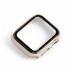 Apple Watch アップル ウォッチ プラスチック 文字盤 ケース カバー 41mm　ホワイト+ゴールド　59020541