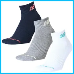 【在庫処分】[ニューバランス] メンズ ミッドレングス3Pソックス (LAS55637) 靴下 3枚 3足 3パック