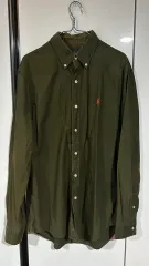 ポロ ラルフローレン オックスフォード シャツ カーキ M