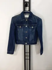 サンドロ デニムジャケット クロップド トラッカー ジャケット 38